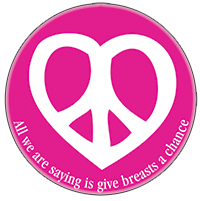 breast cancer button mirror