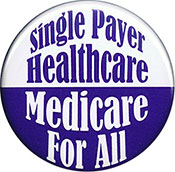 single payer healthcare medicare for all button
