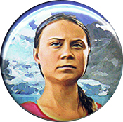 Greta Thunberg button