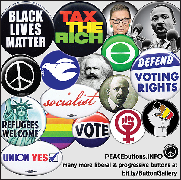 liberal progressive buttons